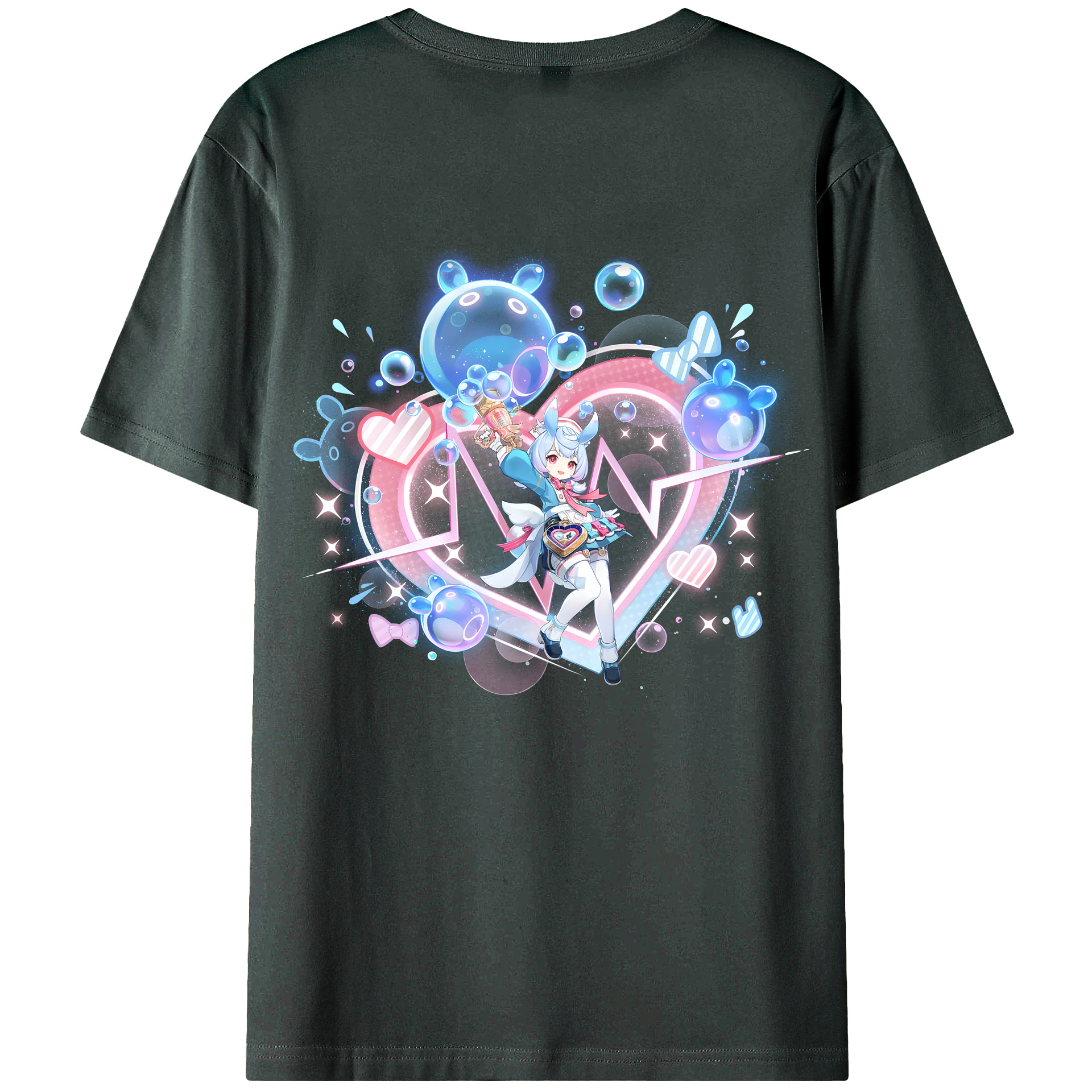 げんし神 シゲウィン genshin Shigewin 綿100％ メンズ半袖Tシャツ（バックプリント） 通気性
